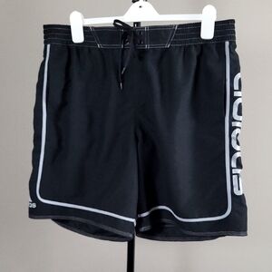 Adidas Men's Black, Gray Broad Shorts with Pockets, Men's Size XXL